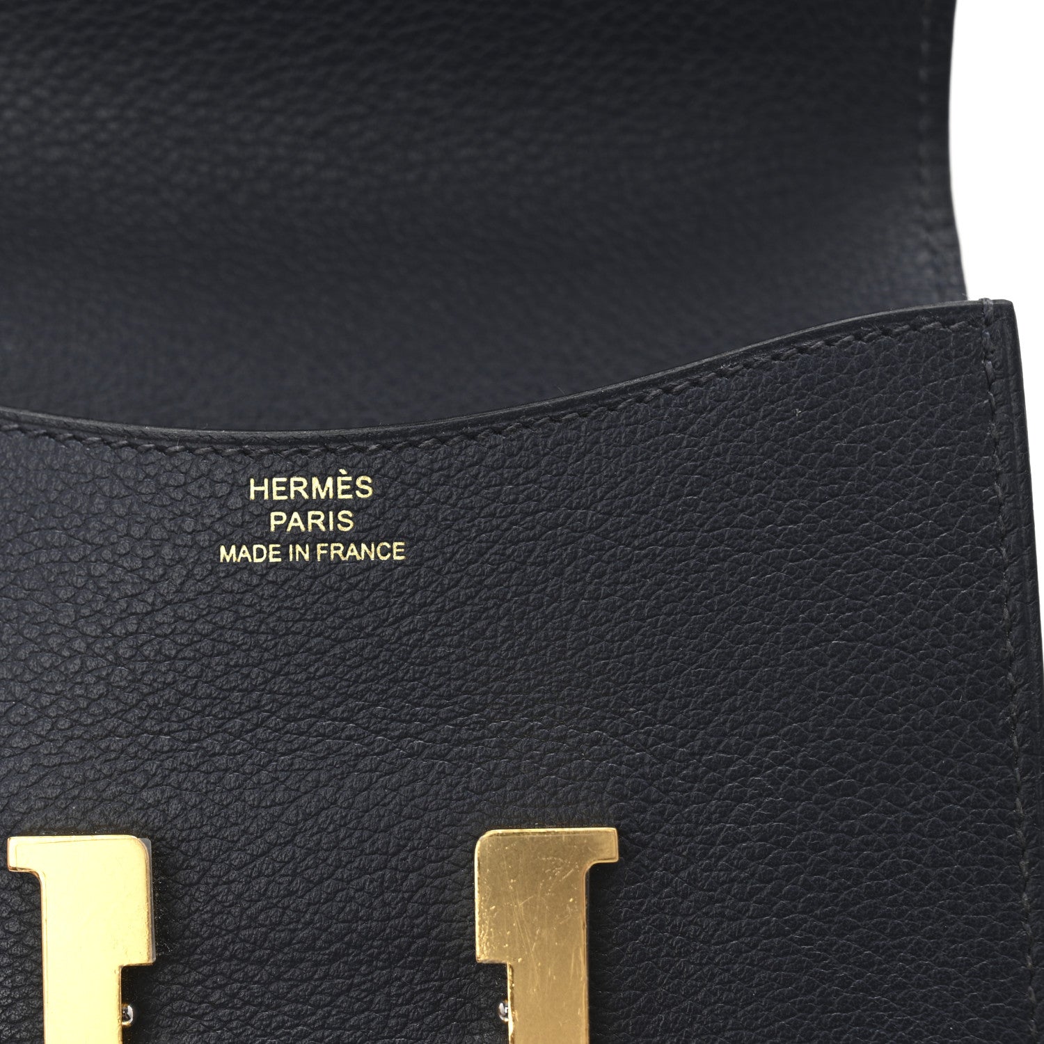 Hermes Evercolor Constance Slim Wallet Bleu Nuit 6 of 10
