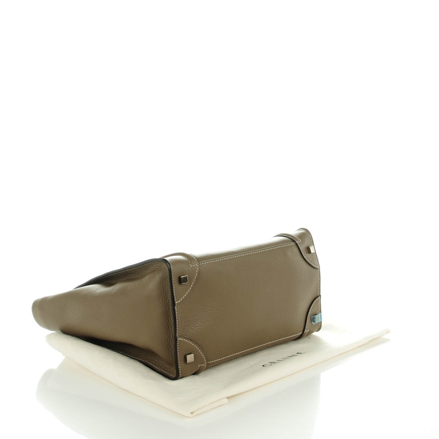 Drummed Calfskin Mini Luggage Souris