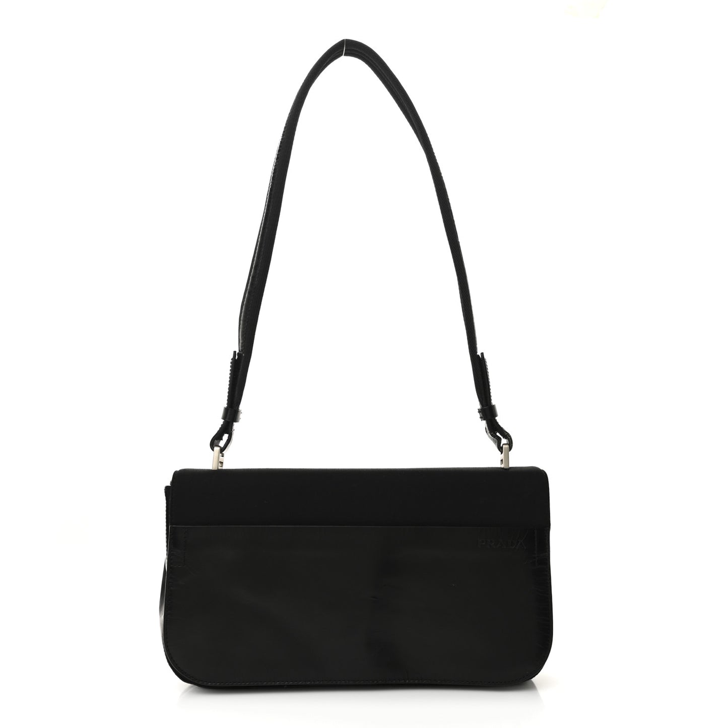 Canvas Soft Calfskin Super Basic 100 Shoulder Bag Black