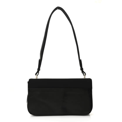 Prada Canvas Soft Calfskin Super Basic 100 Shoulder Bag Black 1 of 14