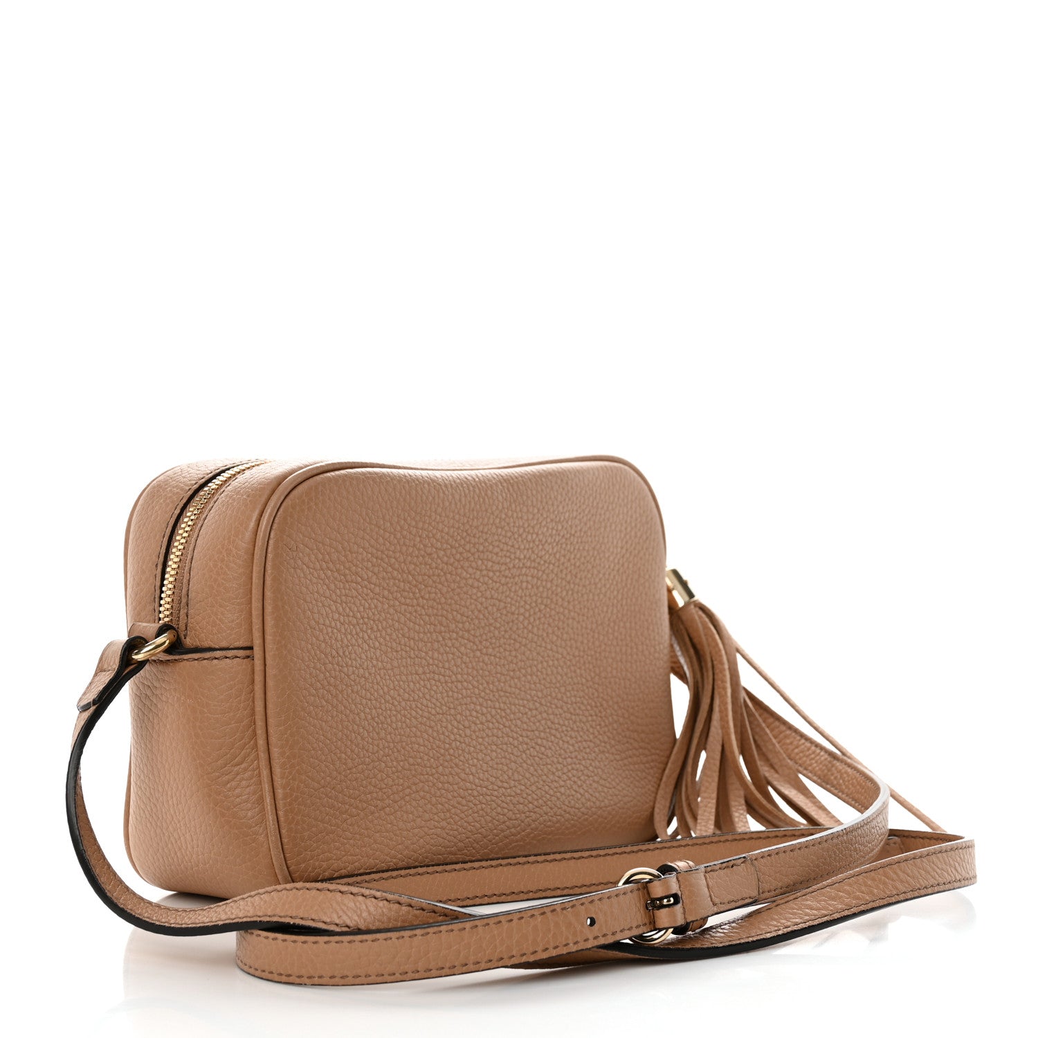Gucci Pebbled Calfskin Small Soho Disco Bag Camelia 3 of 10