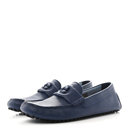 Gucci Soft Clove Calfskin Mens Interlocking G Driver Loafers 8 Royale 4 of 12