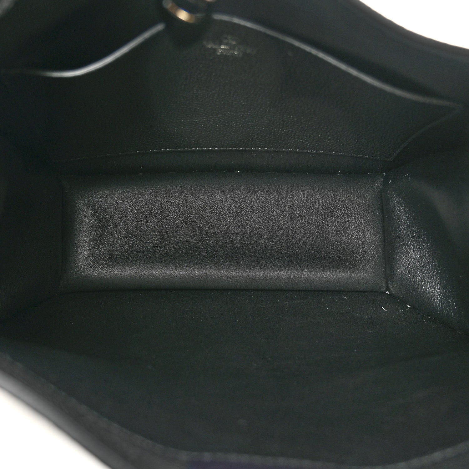 Valentino Garavani Grained Calfskin Rockstud Hobo Shoulder Bag Black 5 of 9