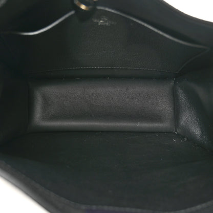 Valentino Garavani Grained Calfskin Rockstud Hobo Shoulder Bag Black 5 of 9