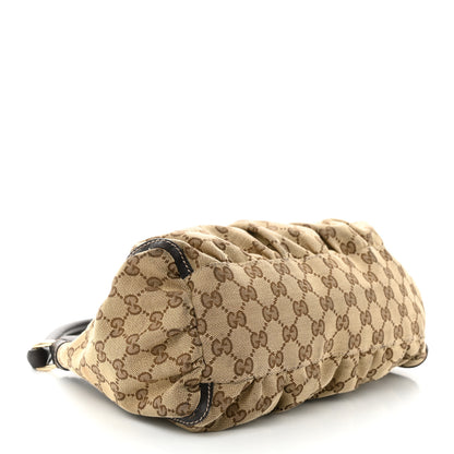 Gucci Monogram Medium D Gold Ring Hobo Dark Brown 4 of 11