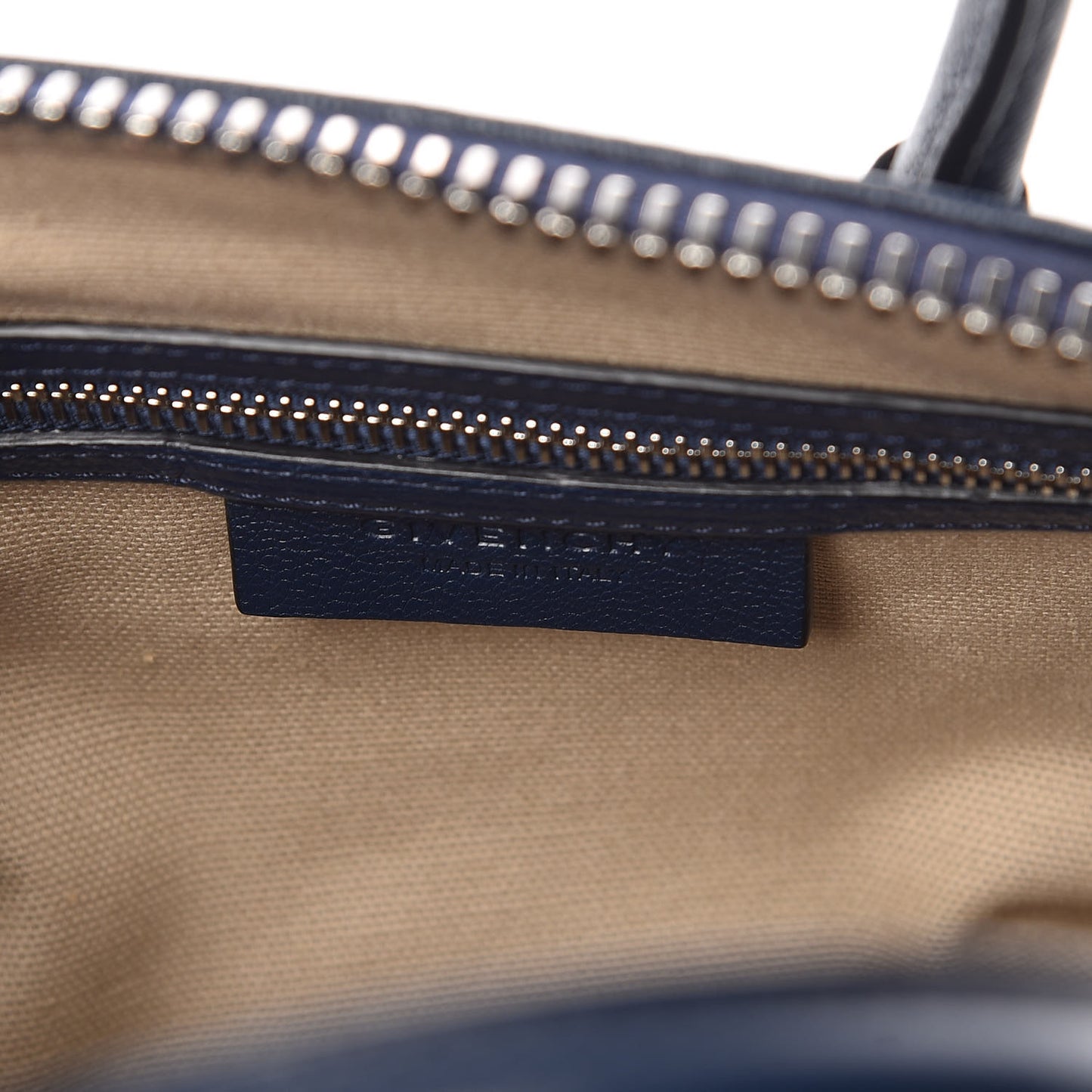 Sugar Goatskin Mini Antigona Navy