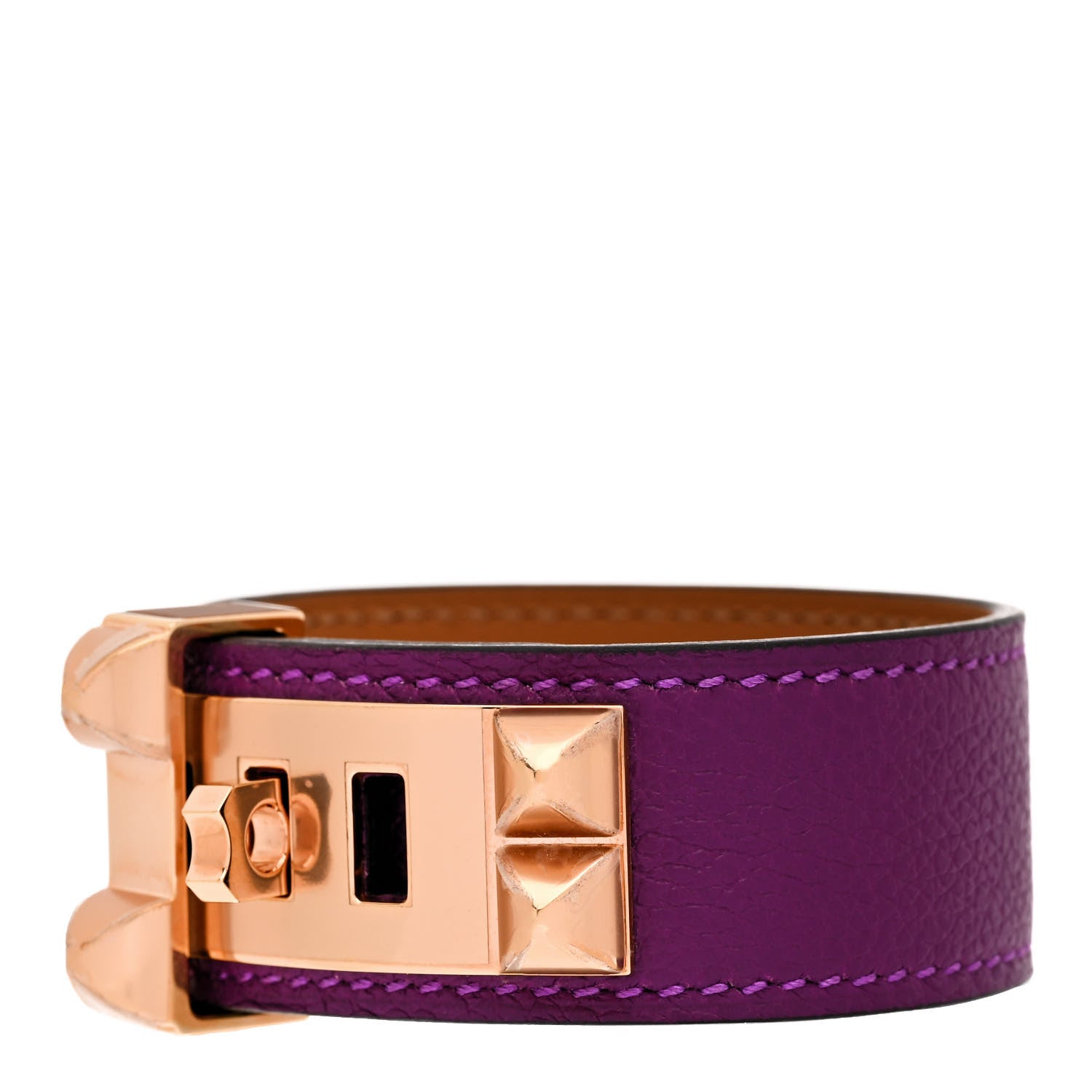 Hermes Evercolor Collier de Chien 24 Bracelet T3 Anemone 1 of 5
