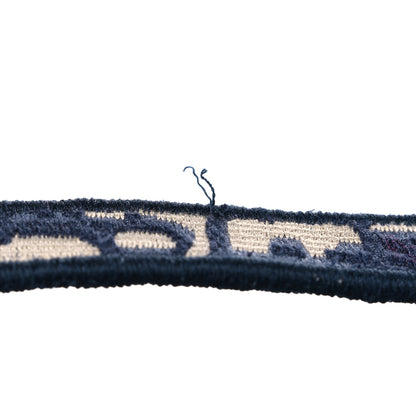 Christian Dior Oblique Embroidered Saddle Bag Blue 10 of 11