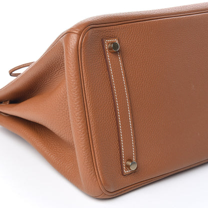 Hermes Taurillon Clemence Birkin 35 Gold 27 of 32