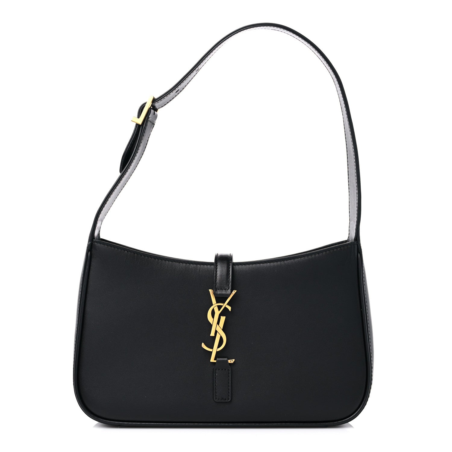 Saint Laurent Smooth Calfskin Le 5 A 7 Hobo Black 1 of 12