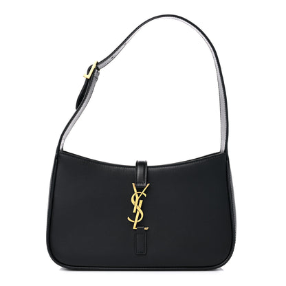 Saint Laurent Smooth Calfskin Le 5 A 7 Hobo Black 1 of 12