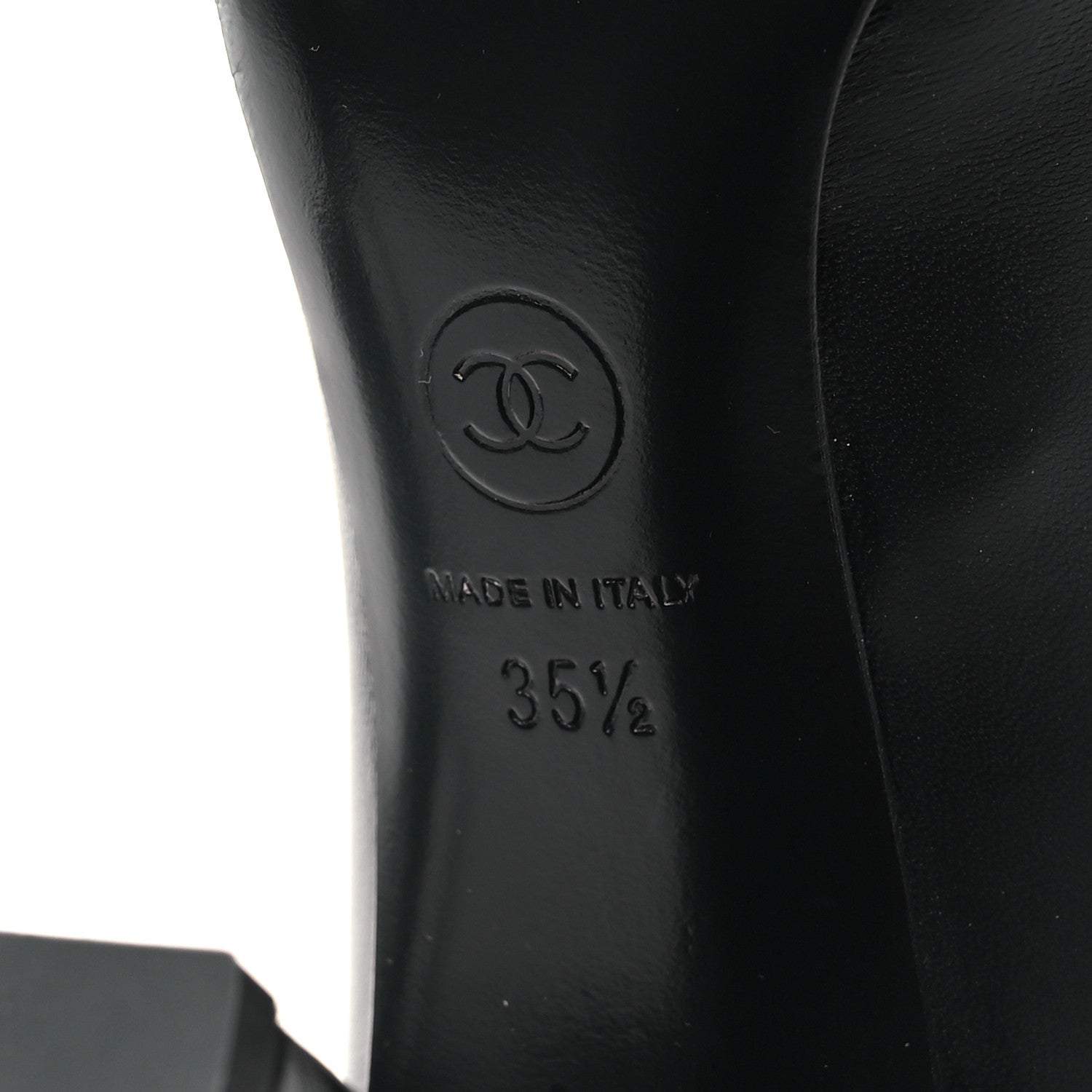 Chanel Lambskin Patent Calfskin Cap Toe Camellia Pumps 35.5 Black 7 of 8
