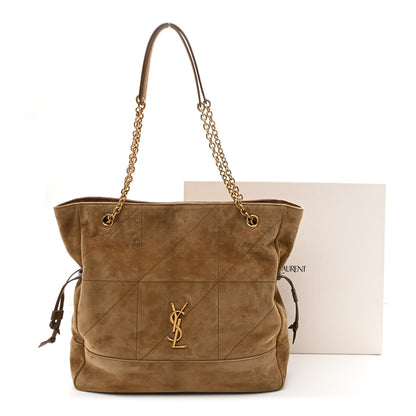 Saint Laurent Suede Medium Jamie Shopping Tote Golden Leaf 13 of 13