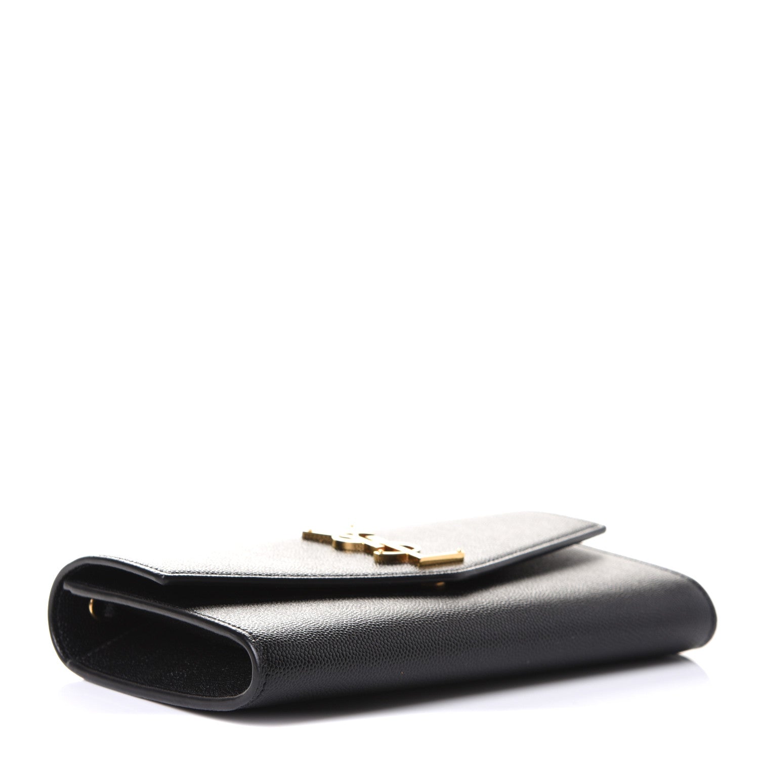 Saint Laurent Grain De Poudre Uptown Chain Wallet Black 4 of 11