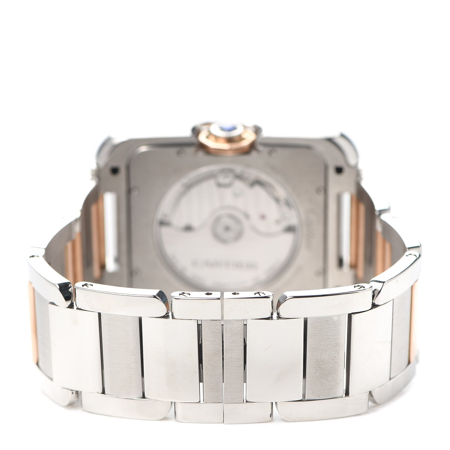 Stainless Steel 18K Pink Gold 36mm Tank Solo Automatic Watch