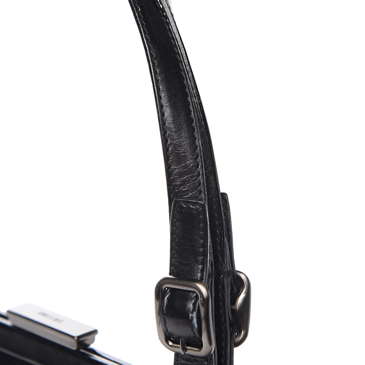 Prada Calfskin Top Lock Bag Nero Black 14 of 14