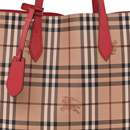Burberry Haymarket Check Medium Reversible Tote Red 16 of 19