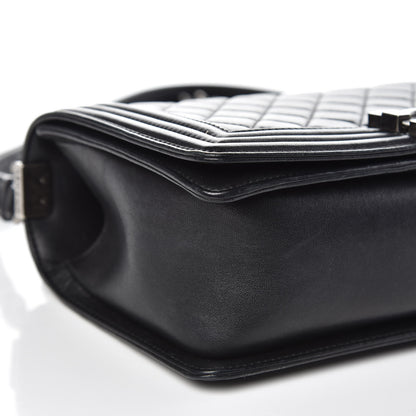 Chanel Lambskin Quilted Medium Boy Flap Black 8 of 16