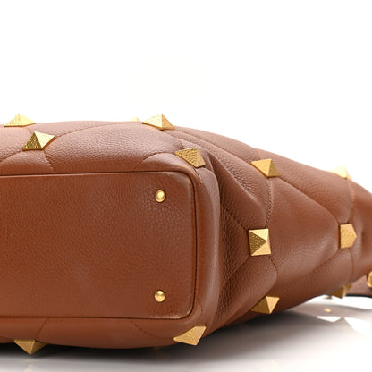 Valentino Garavani Grained Calfskin Large Roman Stud Tote Selleria 9 of 12