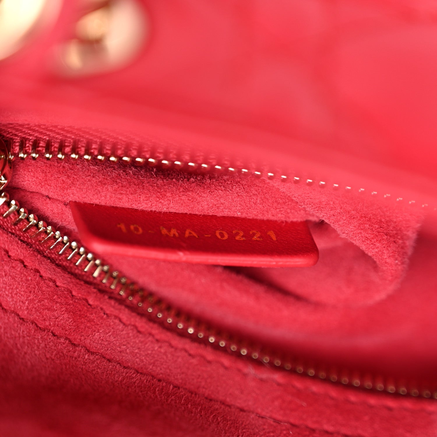 Christian Dior Lambskin Cannage Small My ABCDior Lady Dior Fraise 7 of 10