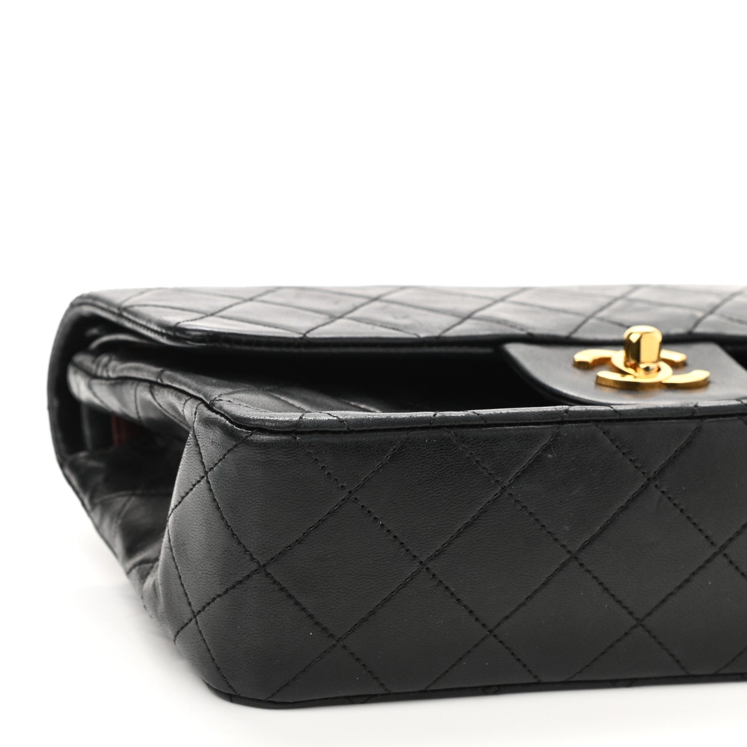 Chanel Lambskin Quilted Small Double Flap Black 9 of 10