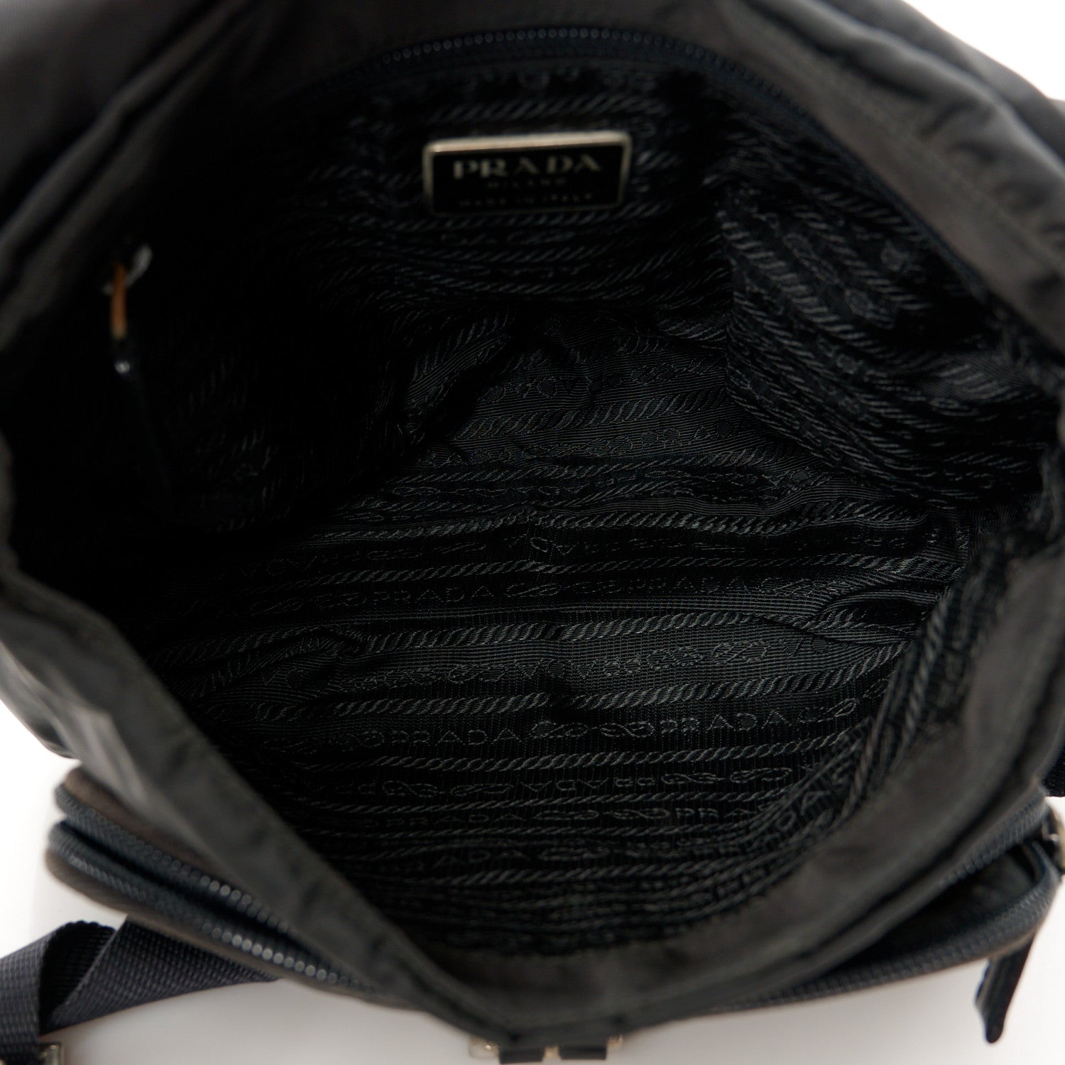 Prada Nylon Vela Messenger Black 5 of 10