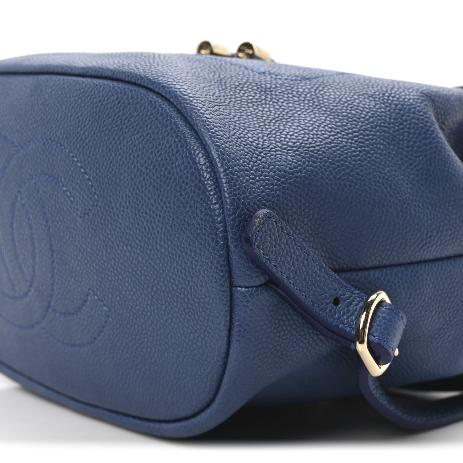 Chanel Caviar Quilted Backpack Blue 9 of 9