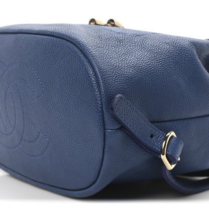Chanel Caviar Quilted Backpack Blue 9 of 9
