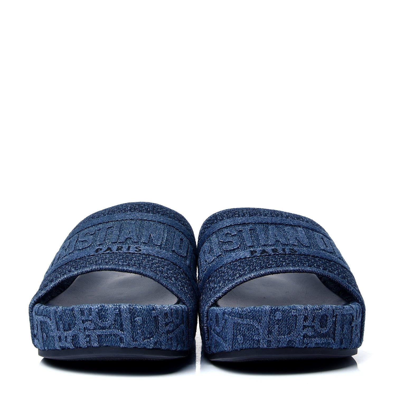 Christian Dior Oblique Denim D-Way Platform Sandal 35 Blue 2 of 5