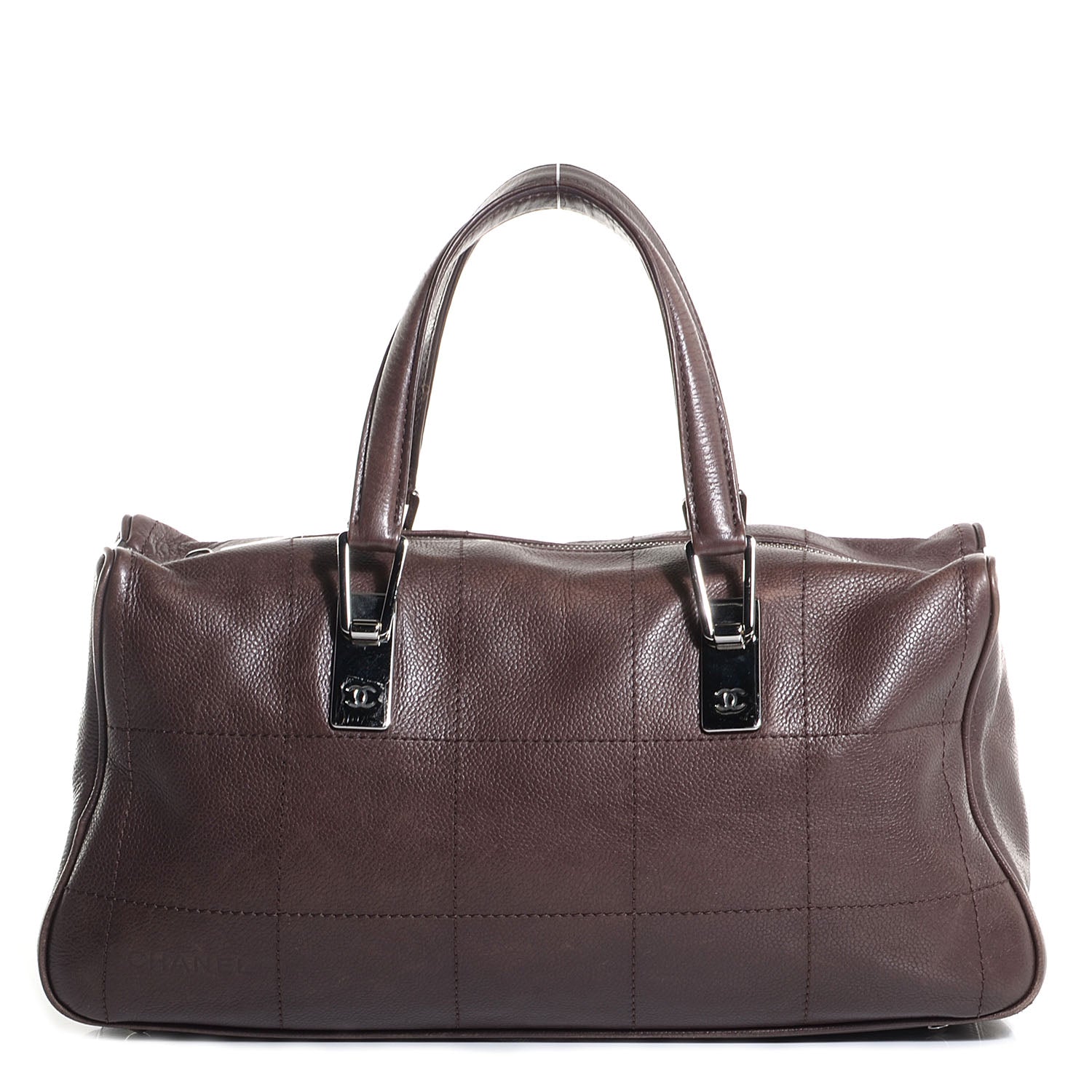 Chanel Caviar Square Stitched Large Tote Dark Purple 1 of 7