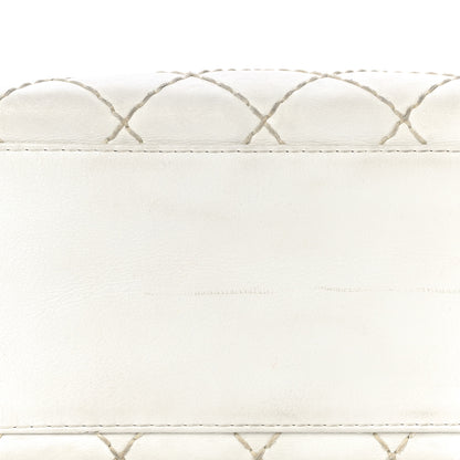Chanel Calfskin Wild Stitch Top Handle Bag White 11 of 21