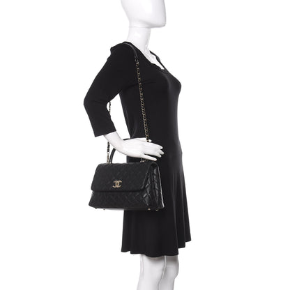 Chanel Caviar Quilted Small Coco Handle Flap Black 2 of 10