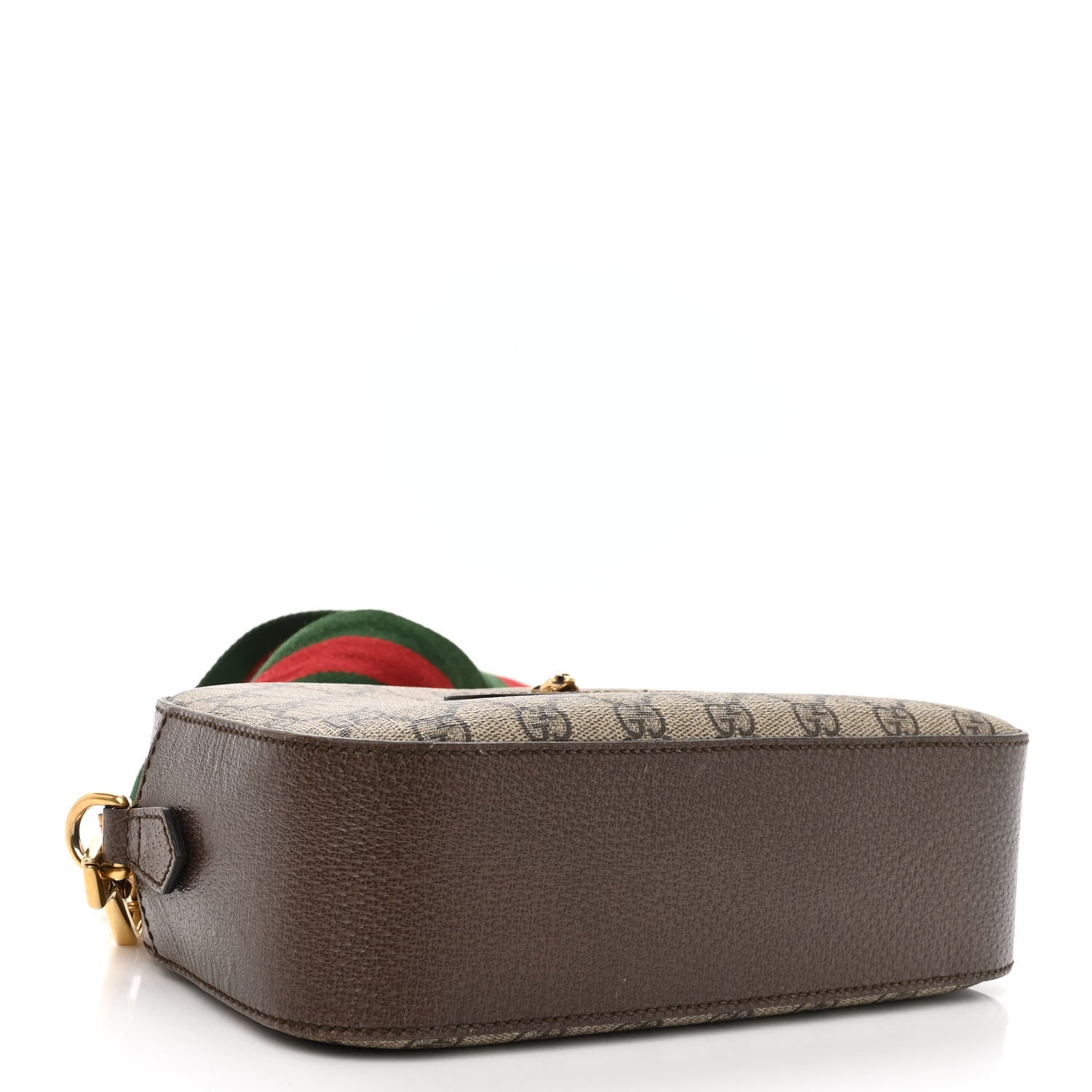 Gucci GG Supreme Monogram Web Neo Vintage Shoulder Bag Beige New Acero Crop 4 of 10