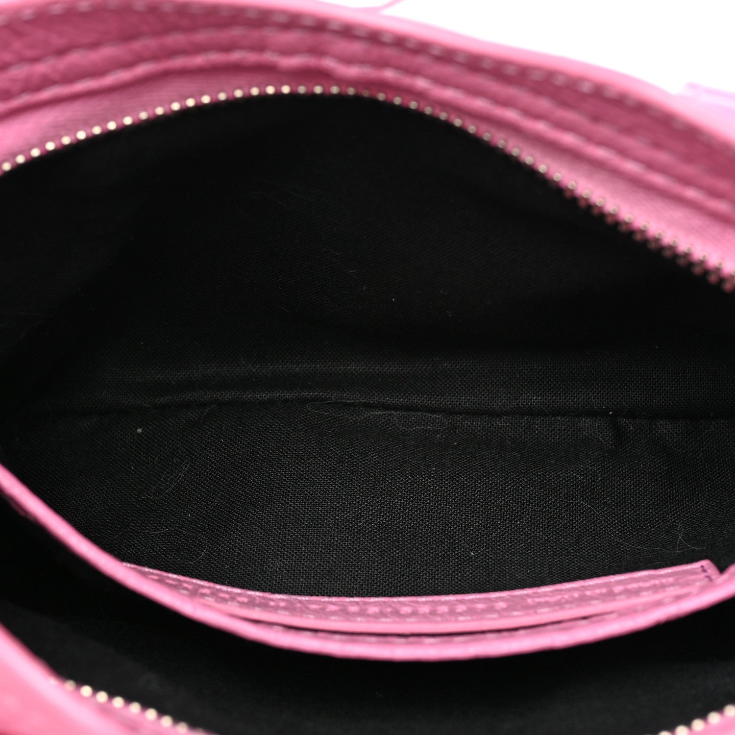 Balenciaga Agneau Arena Classic Silver Hardware Nano City Logo Strap Baby Pink Black 5 of 10