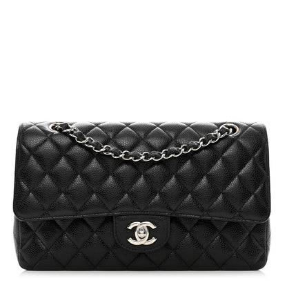 Chanel Caviar Quilted Medium Double Flap Black 1 of 10