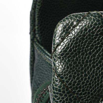Chanel Caviar Chic Shopping Tote Dark Green 12 of 12