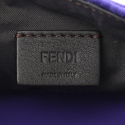 Fendi Velluto FF Embossed Mini Baguette Viola Plus 6 of 12