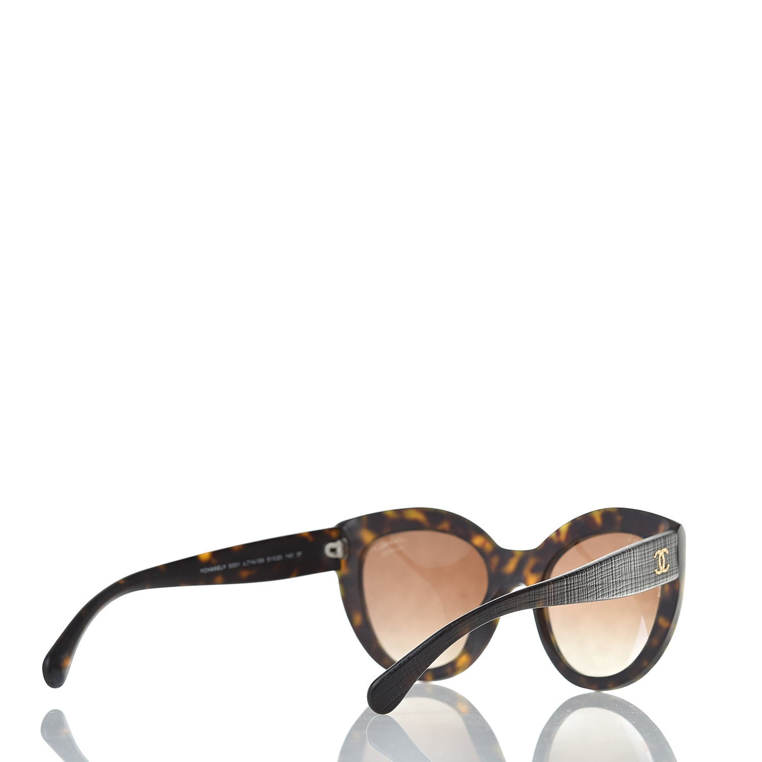 Chanel Butterfly Signature Polarized Sunglasses 5331 Dark Tortoise 4 of 8