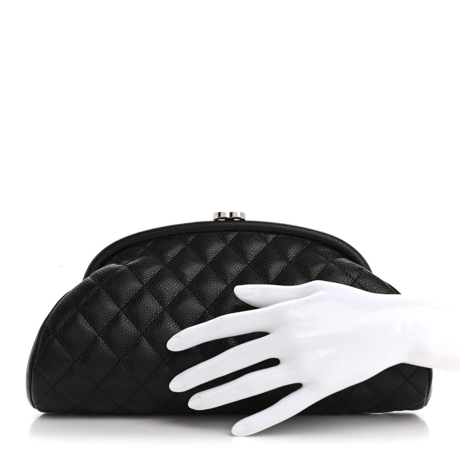 Chanel Caviar Quilted Timeless Clutch Black 2 of 8