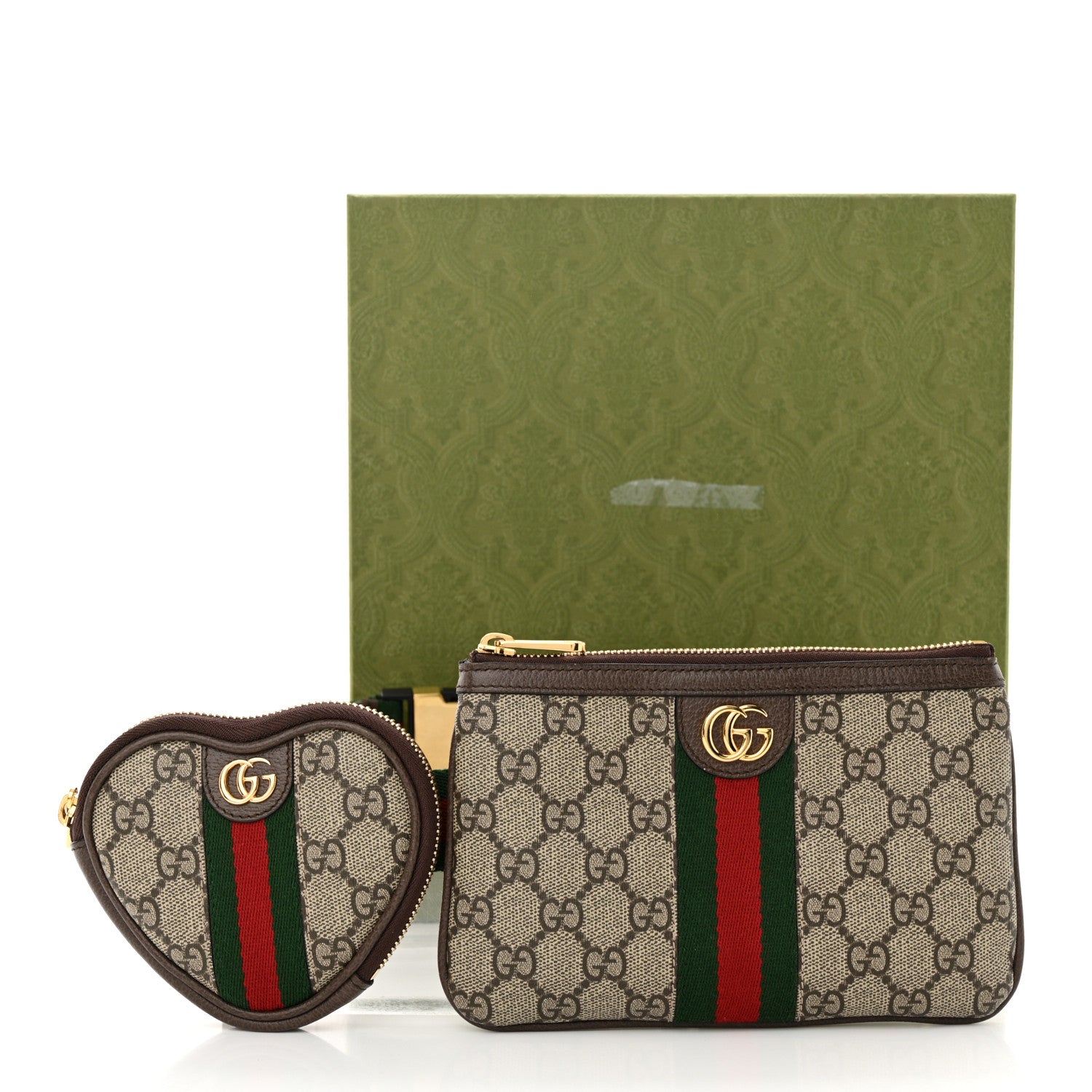 Gucci GG Supreme Monogram Web Ophidia Utility Belt Bag 85 34 Beige Ebony New Acero 11 of 11