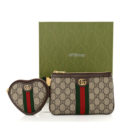 Gucci GG Supreme Monogram Web Ophidia Utility Belt Bag 85 34 Beige Ebony New Acero 11 of 11