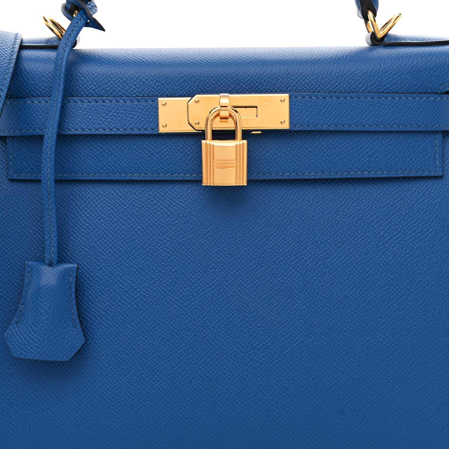Hermes Epsom Kelly Sellier 28 Bleu France 8 of 11