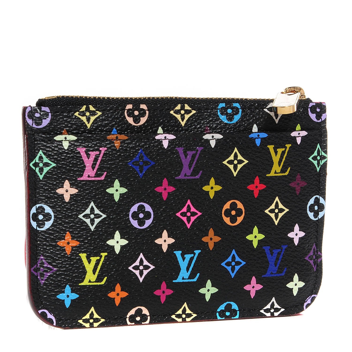 Louis Vuitton Monogram Multicolor Key Pouch Black Grenade 3 of 7