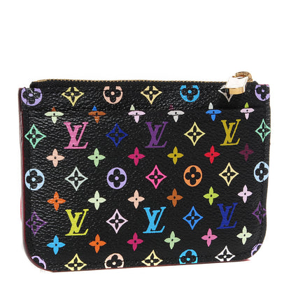 Louis Vuitton Monogram Multicolor Key Pouch Black Grenade 3 of 7