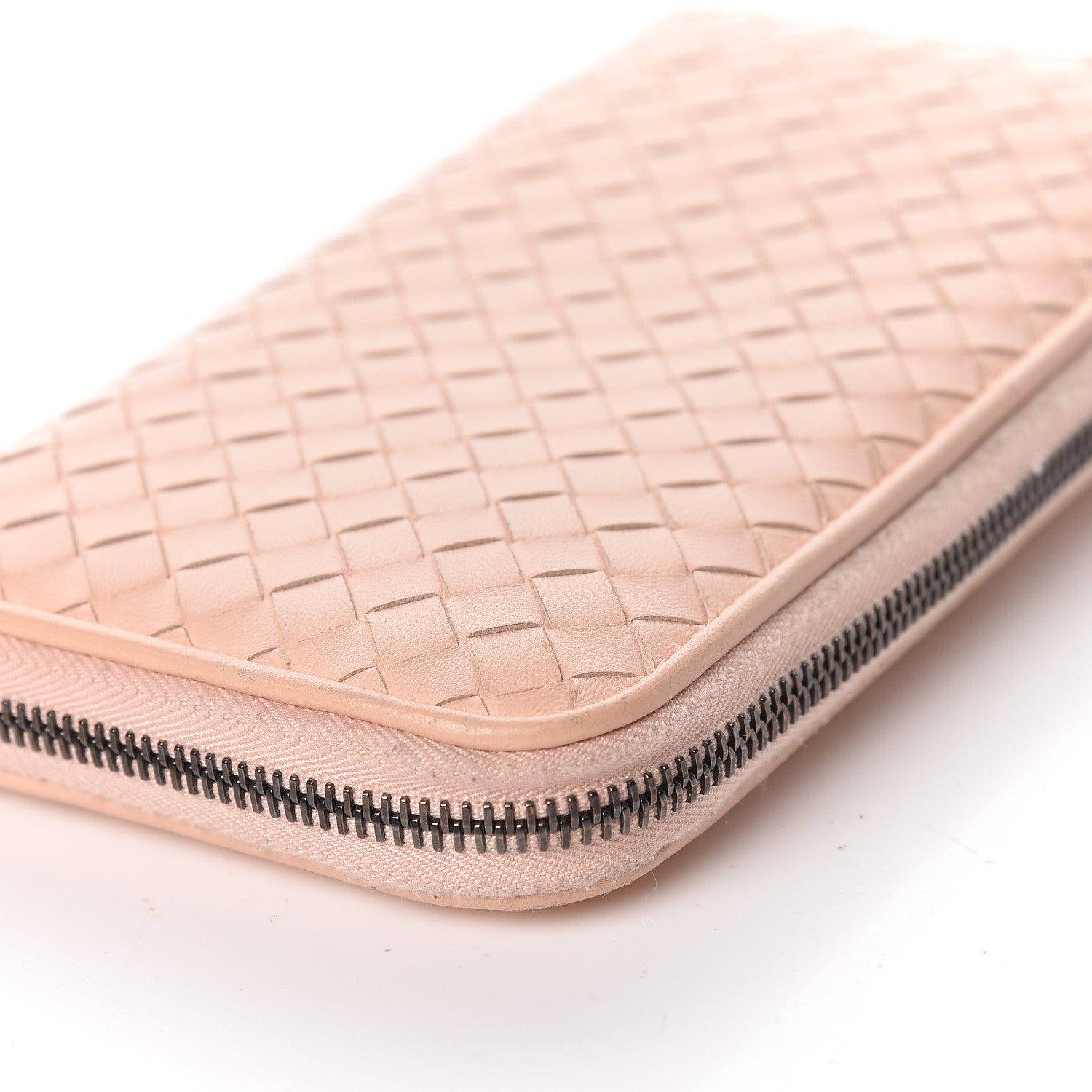 Bottega Veneta Nappa Intrecciato Zip Around Wallet Flamingo 7 of 20