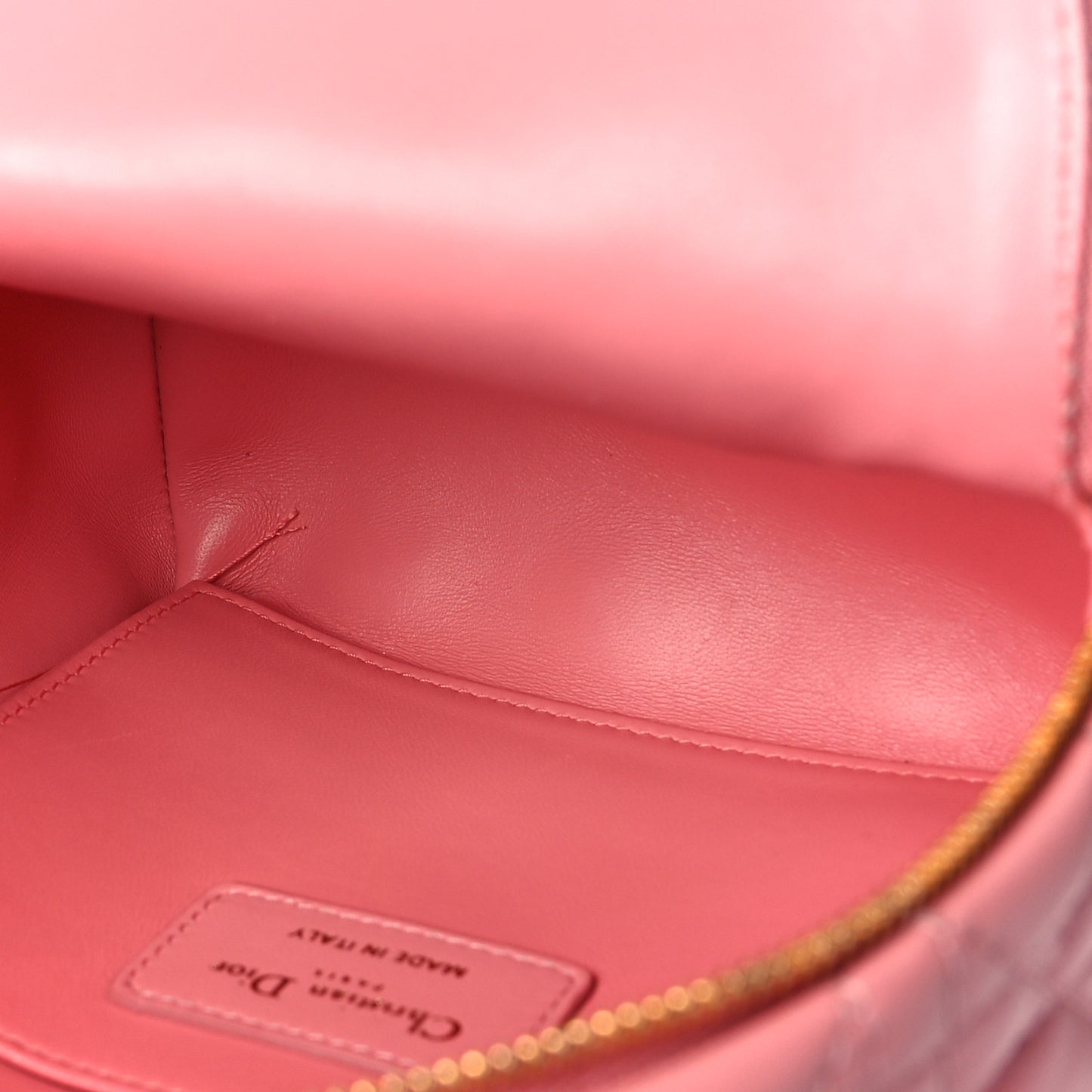 Lambskin Cannage Mini Backpack Peach Blossom