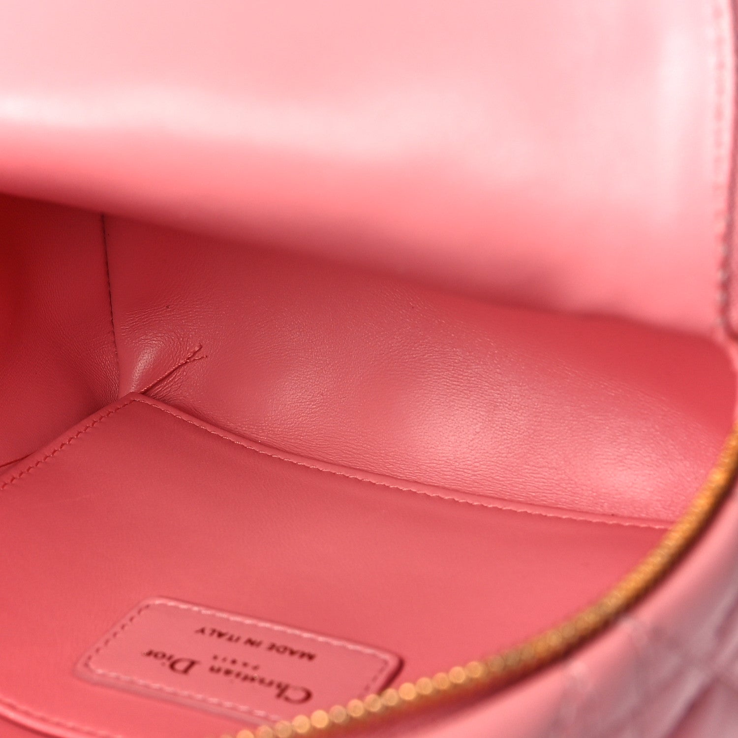 Christian Dior Lambskin Cannage Mini Backpack Peach Blossom 4 of 7