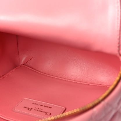 Christian Dior Lambskin Cannage Mini Backpack Peach Blossom 4 of 7