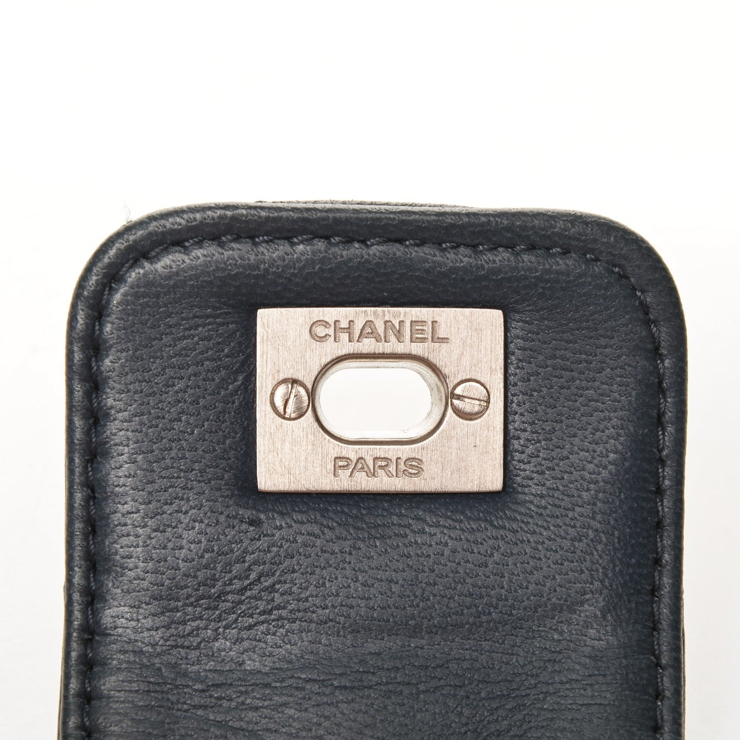 Quilted Lambskin CC Turnlock Cuff Blue