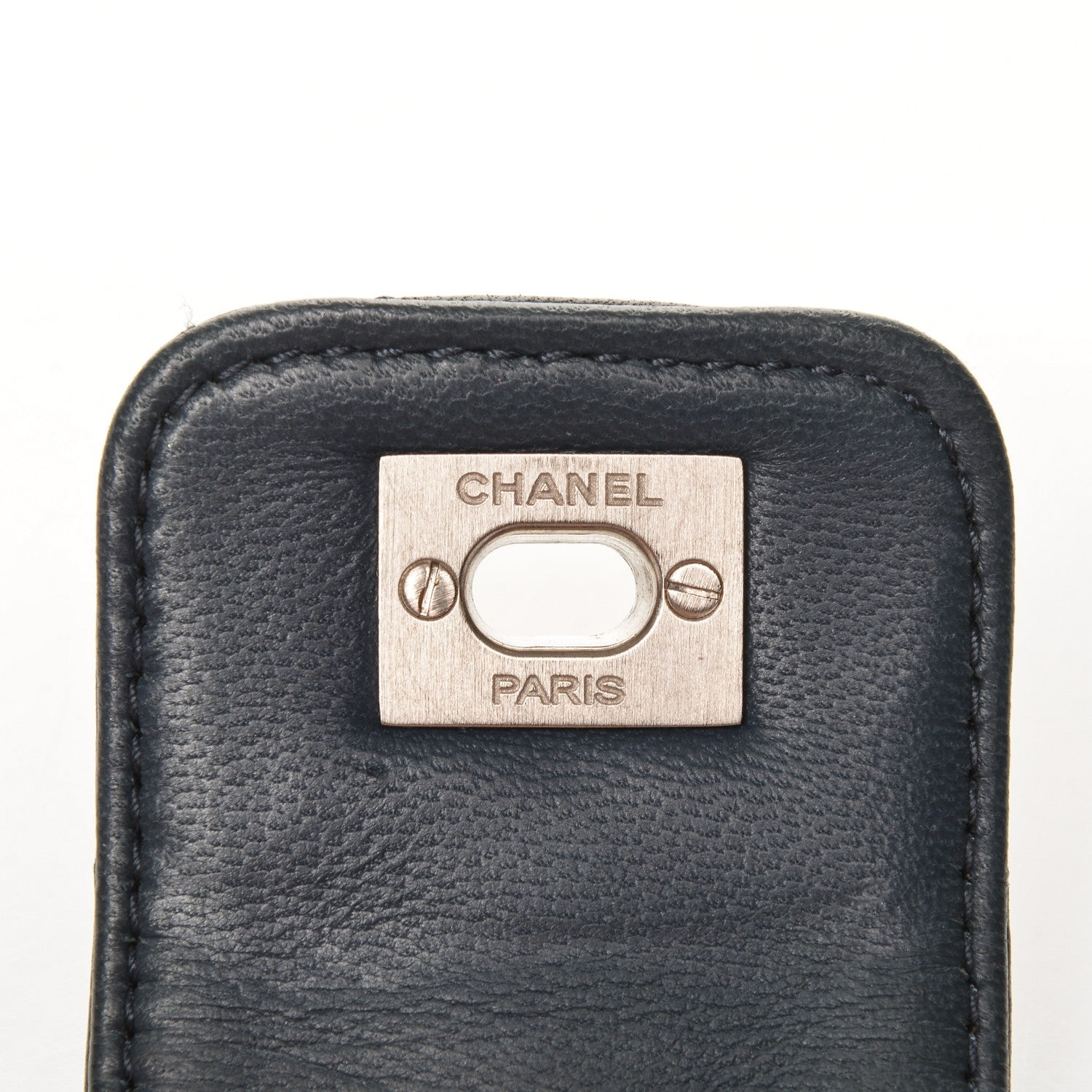 Chanel Quilted Lambskin CC Turnlock Cuff Blue 4 of 5